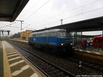 225 006 der EGP auf rangierfahrt im Bahnhof Wittenberge am 1.10.16