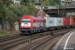 42013 der EVB zug einen intermodal am 04.10.13 durch hh-harburg