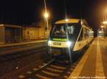 HEX VT 876 mit ziel Halle (Saale) Hbf im Bahnhof Knnern am 21.12.14