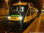 HEX VT 876 mit ziel Halle (Saale) Hbf im Bahnhof Knnern am 21.12.14