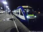 HEX VT 871 und VT 876 im Bahnhof Halle (Saale) Hbf am 21.12.14