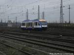 HEX VT 87X beim einfahren in den Hallenser Hbf am 5.1.15