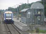 HEX Lint mit ziel Halberstadt im Bahnhof Knnern am 3.9.15