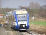 HEX Lint beim einfahren in den Bahnhof Teicha am 22.11.15