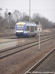 HEX Lint bei der Einfahrt in den Bahnhof Knnern am 12.3.16