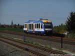 HEX Lint 27 verlsst den Bahnhof Bernburg-Friedenshall in Richtung Bernburg am 5.5.16