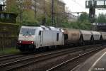 285 103-8 fuhr mit einen ganzzug durch hh-harburg,datum 24.04.14