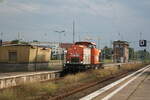 Hvle V160.5 (203 XXX) bei der Durchfahrt im Bahnhof Berlin Lichtenberg am 5.8.21