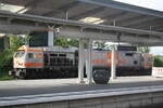 250 004 der HVLe im Bahnhof Braunschweig Hbf am 8.6.23