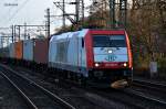 185 650-9 zog einen kastenzug durch hh-harburg,16.01.15