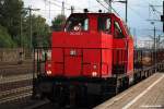 262 005-2 fuhr mit einen bauzug durch hh-harburg,datum 13.09.13