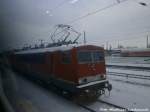 MEG 155er & MEG 156er im Hallenser Hbf am 23.12.14