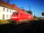 145 012 der MEG im Bahnhof Großkorbetha am 2.7.18