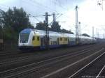 ME 146-03 mit ziel Hmburg Hbf bei der Einfahrt in Hamburg Harburg am 31.8.13