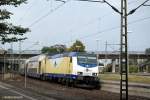 abfahrt der 146-10 mit den metronom vom bhf harburg nach uelzen am 04.10.13