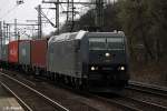 185 545-1 durchfuhr mit einen intermodal hh-harburg am 24.03.14