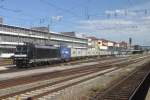 MRCE 185 565 durchfahrt am 17 September 2015 Regensburg Hbf.