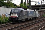 ES 64 U2-067 fuhr solo durch hh-harburg,23.07.16