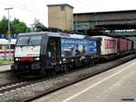 ES 64 F4-281 mußte warten auf weiterfahrt im bf hh-harburg,19.05.18