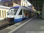 OLA VT 706 mit ziel Rehna im Bahnhof Schwerin hbf am 8.6.13