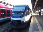 OLA VT 0010 mit ziel Neustrelitz Hbf im Bahnhof Stralsund Hbf am 7.10.13