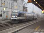 OLA VT 0009 mit ziel Ueckermnde Stadthafen im Bahnhof Gstrow am 14.12.13