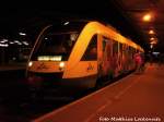 OLA VT 706 als HEX24 mit ziel Halberstadt im Bahnhof Halle (Saale) Hbf am 28.1.16