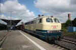 218 472 im Bahnhof Halberstadt am 2.6.22