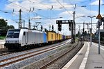 185 695-4 ist mit einen containerzug durch bremen gefahren,10.06.16