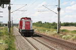 202 743 der Regio Infra Sachsen (RIS) bei der durchfahrt in Zberitz am 14.7.20