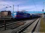 SRI 151 170 aus Lancken bei der Einfahrt in den Bahnhof Bergen auf Rgen am 19.4.13