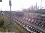 SRI 151 170 beim Rangieren fr die Rckfahrt nach Lancken im Bahnhof Bergen auf Rgen am 19.4.13