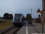 UBB GTW 2/6 im Bahnhof Barth am 20.7.14