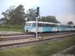 771 023-9, 971 646-5 und 771 013-0 der UBB im Bahnhof Zinnowitz am 27.7.14