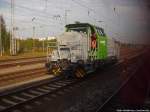 Vossloh Lokomotive G6 (BR 650) im Bahnhof Rostock Hbf am 31.8.13