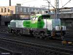 eine DE 18 von vossloh,war abgestellt beim bf hh-harburg,23.12.13