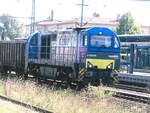 MaK G2000 mit einen Gterzug im Bahnhof Delitzsch unterer Bahnhof am 28.8.17