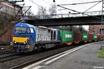 273 019-0 zog einen containerzug durch hh-harburg,25.01.18