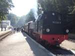 99 2322 der Mecklenburgischen Bderbahn  Molli  im Bahnhof Heiligendamm am 13.7.14