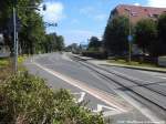 Blick auf den Bahnhof Khlungsborn West der Mecklenburgischen Bderbahn  Molli  am 13.7.14