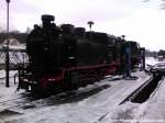 RBB 99 4011 abgestellt im Kleinbahn BW Putbus am 11.3.13