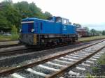 RBB 251 901 bei seiner Pause im Bahnhof Putbus am 26.5.13