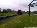 RBB 99 4802 unterwegs zum Personenzug in Putbus am 26.5.13