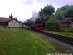 RBB 99 4802 unterwegs zum Personenzug in Putbus am 26.5.13