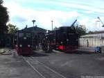 RBB Kf 6003 & 99 1781 im Kleinbahn BW Putbus am 12.8.13