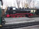 RBB 99 4801 bei seiner Betriebspause im Bahnhof Putbus am 25.11.13