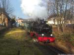 RüBB 99 4802 unterwegs nach Lauterbach Mole am 27.12.13