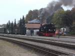 99 4511 beim rangieren im Bahnhof Putbus am 11.10.14