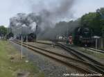 RBB 99 1781, 50 3501 und 35 1097 in Putbus am 31.5.15