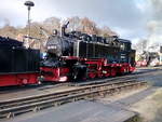 99 1782 abgestellt im Kleinbahn BW Putbus am 22.12.17